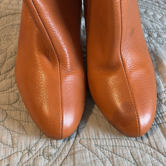 MICHAEL Michael Kors Roadie Leather Ankle Boot in Luggage Tan Women's Size 7M - Picture 6 of 17